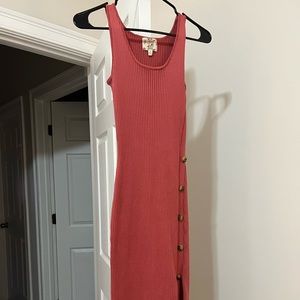 Stretchy ribbed dress